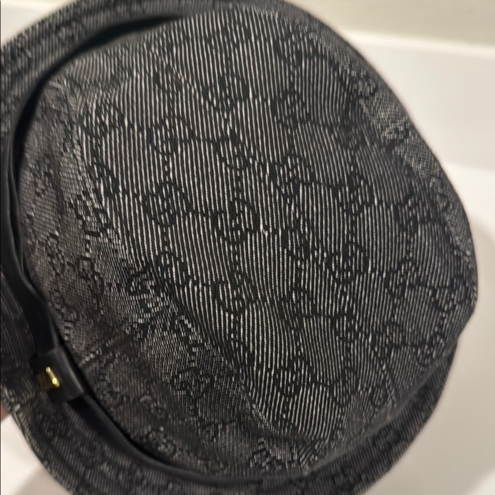 Authentic Gucci Black Patterned Fedora Hat - image 6